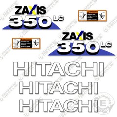 Fits Hitachi 350LC-6 Decal Kit Z-Axis Excavator Equipment Decals 7 – Year Vinyl!