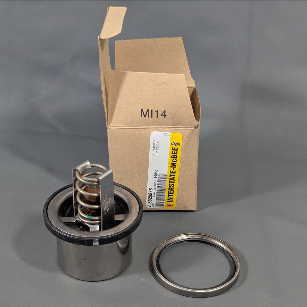Interstate-McBee A-8929878 Thermostat 190 Degree for Detroit 60 Series 12.7, New