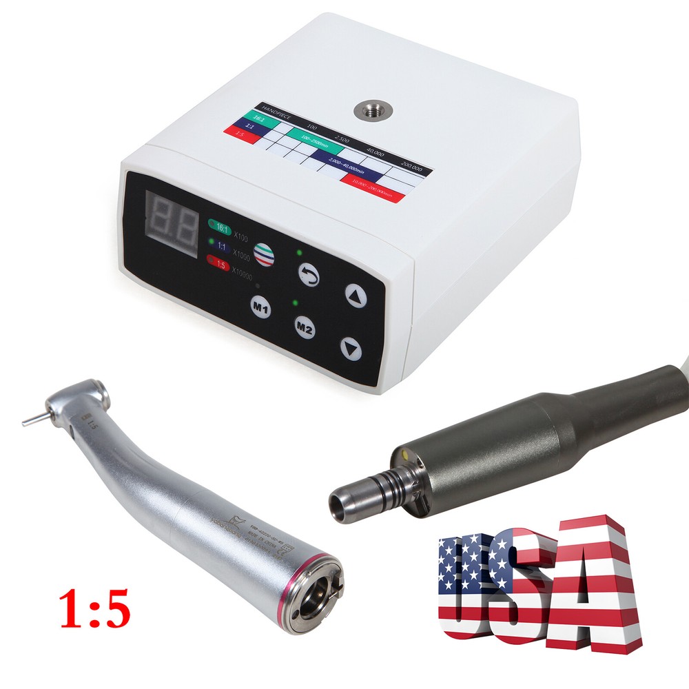 Yabangbang Dental Electric Motor+1:5 Contra Angle LED Handpiece /No LED