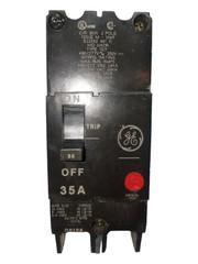 General Electric TEY235 Circuit Breaker 35A 2P 480V TEY 2 pole 35 Amp Used