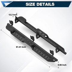 Running Boards for 1999-2016 F-250/F-350 SuperCrew, Heavy-Duty Work Steps