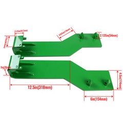 Tractor Loader Quick Tach Weld On Mounting Brackets For John Deere Steel Durable