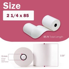2 1/4″ x 85′ 200 Rolls Thermal Paper works with Verifone Vx510 Vx570