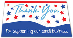 100 Thank You Supporting Our Small Business Cards for eBay Purchase Order Notes