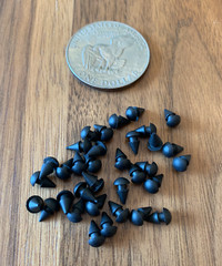 1/4” Black Rubber Push In Bumper / Plugs – 20 per package