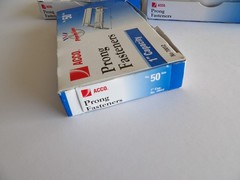 ACCO 70012 1″ Capacity Premium Prong Fasteners – 3 Boxes of 50 sets.