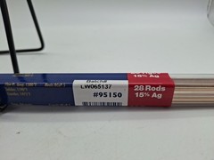 Lucas Milhaupt Sil-Fos 15 15% Silver Brazing Alloy Rods HVAC Grade 1LB 28 Rods