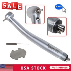 LED E-generator Dental Fiber Optic High Speed Handpiece Push 3 Spray 4Hole UDM4
