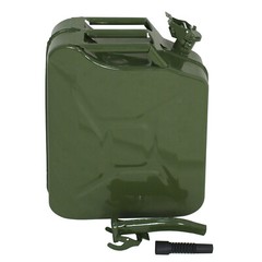 3X5 Gallon Jerry Can Portable 20L Metal Oil Gas Tank Tank Gasoline Storage Green