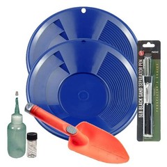 Sluice Monkey 10″ Blue Gold Pan Panning Kit