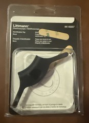 Littmann Stethoscope Identification Tag Black 40007 – Lot Of 2 – New