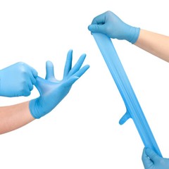BLUE Nitrile Exam Gloves Latex & Powder Free [M, L Size] 100/500 /1000PCS