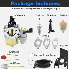 Carburetor Carb for Coleman CT200U-EX 196cc Extreme Mini Bike w/ 220 lbs load