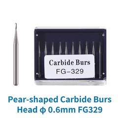 Dental Carbide Burs Pear-Shaped Type for High Speed Tungsten Steel Bur FG329 ty