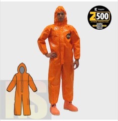 NEW Kappler Zytron Z500 Coverall w/ Hood & Elastic Wrists & Ankles LG/XL Z5H428