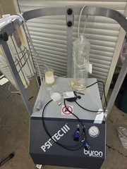Byron Medical PT-ASP-lll-110 Aspirator System w/ Canisters IV Pole & Rails