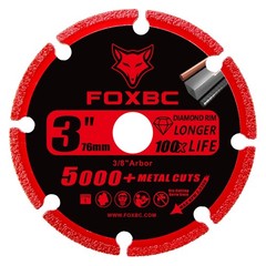 3″ Diamond Cut Off Wheel – 5000+ Cuts on Metal, Rebar, Stainless Steel – 3 Pack