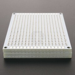 5cm x 7cm White PCB Printed Circuit Board, 5 Pack, 432 Holes, 32 Pads