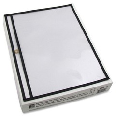 C-Line® Shop Ticket Holders, Stitched, Both Sides Clear, 12 x 9, 25/BX, 49912