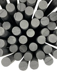 Graphite Rod 99.9% Carbon Rod, Graphite Electrode 25pcs 1/4”x10 ”6x250mm