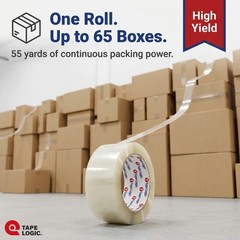 Tape Logic Packing Tape (2-Rolls), 2″ x 55 yd – Heavy Duty Packaging Tape Refill