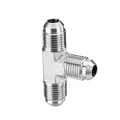 5PCS JIC Male 37° Flare Union Tee Hydraulic Fittings 3/8″ JIC Male x Male x Male