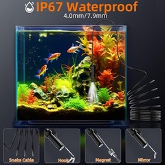 Endoscope Camera with Light,4.3″ HD 1920P Snake Inspection Camera,16.4ft