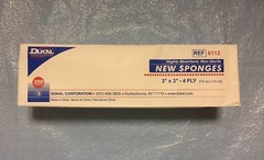 Dukal 6113 New Sponges-Non-Sterile, Non-Woven – 3″ x 3″, 4-ply, – Pack of 200