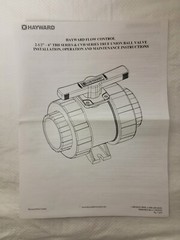 HAYWARD 3″ CPVC TBH SERIES,SOC END,EPMD SEAL BALL VALVE 2106101425