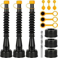 Gas Can Spout Replacement 3 Kits, Gas Can Nozzle Replacement Set for most 1/2…