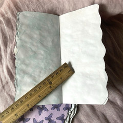 2 Handmade Junk Journal Blank Writing Booklets – Diary Book Layered Edge Slim