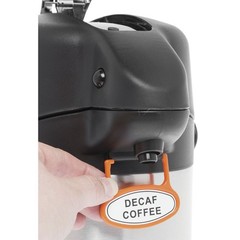 HUBERT® Airpot Coffee Dispenser with Pump Lid 2 1/2 L Stainless Steel