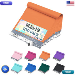 Yens Poly Mailers 14.5X19 100 Pack Orangestrong Self Seal Adhesive Envelopes