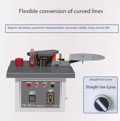 Compact Portable Home-Use Edge Banding Machine for Curved and Straight Edges