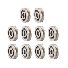 10pcs 3x10x3mm V623 V-Groove Guide Pulley Rail Ball Bearing Carbon Steel Bearing