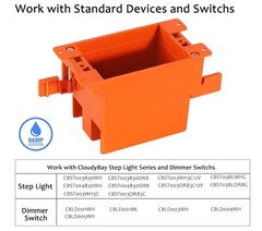 Durable 14 Cubic Inch Outlet Boxes – 3 Pack, Listed for Safe Installations