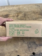 2″ x 3″ Reloc Zippit® 4 mil Reclosable Bags 700 pc