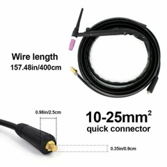 13FT Air-cooled TIG Welding Torch/SR-17V Welder Gun For HITBOX MIG TIG Welder US