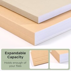 File Folders Letter Size 18 Pack Assorted Colors Two-Tone 1/3 Cut Tab 8.5×11
