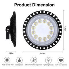 20 Packs 50W UFO Led High Bay Light Factory Warehouse Commercial Led Shop Lights