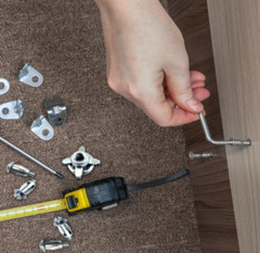 Expansion Screw Petal Nut,Petal Shape Metal Nut with Screws Easy Installation