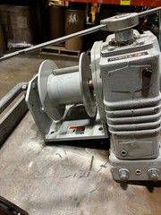 Industrial Wire Rope Winch Assembly w/ Cable Tensioner & Gearbox