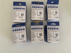 Genuine Brother (6) TZe-2312PK Black on White 1/2 Inch (12 Tapes- Open Box)