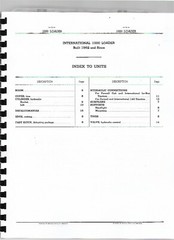 IH International 1000 Loader Parts Manual Catalog Attachment