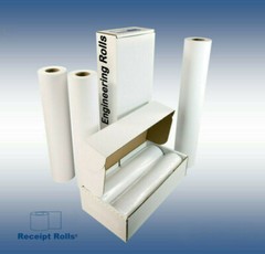 36″ x 500′ Wide Format Engineering Plotter Paper Rolls with 3″ Core – 2 Rolls