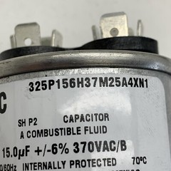 CSC 325P156H37M25A4XN1 Motor Run Capacitor 15.0uF 15μF 15MFD +/-6% 370VAC/B 370V