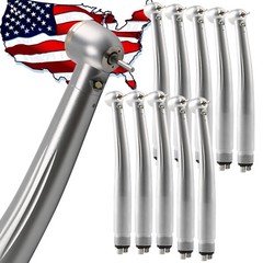 1-10 Dental LED Fiber Optic E-generator High Speed Handpiece 4 HOLE
