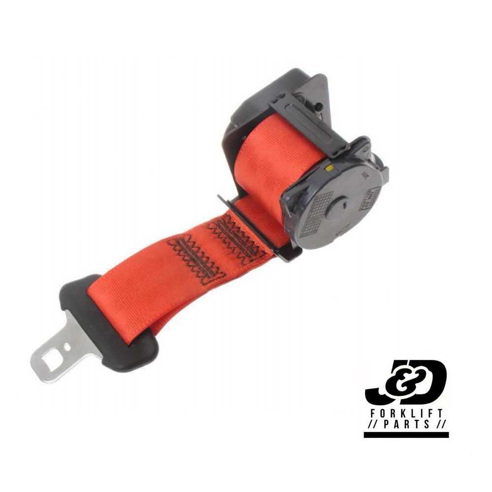 Universal Forklift Seat Belt Retractor – Orange 79.13″