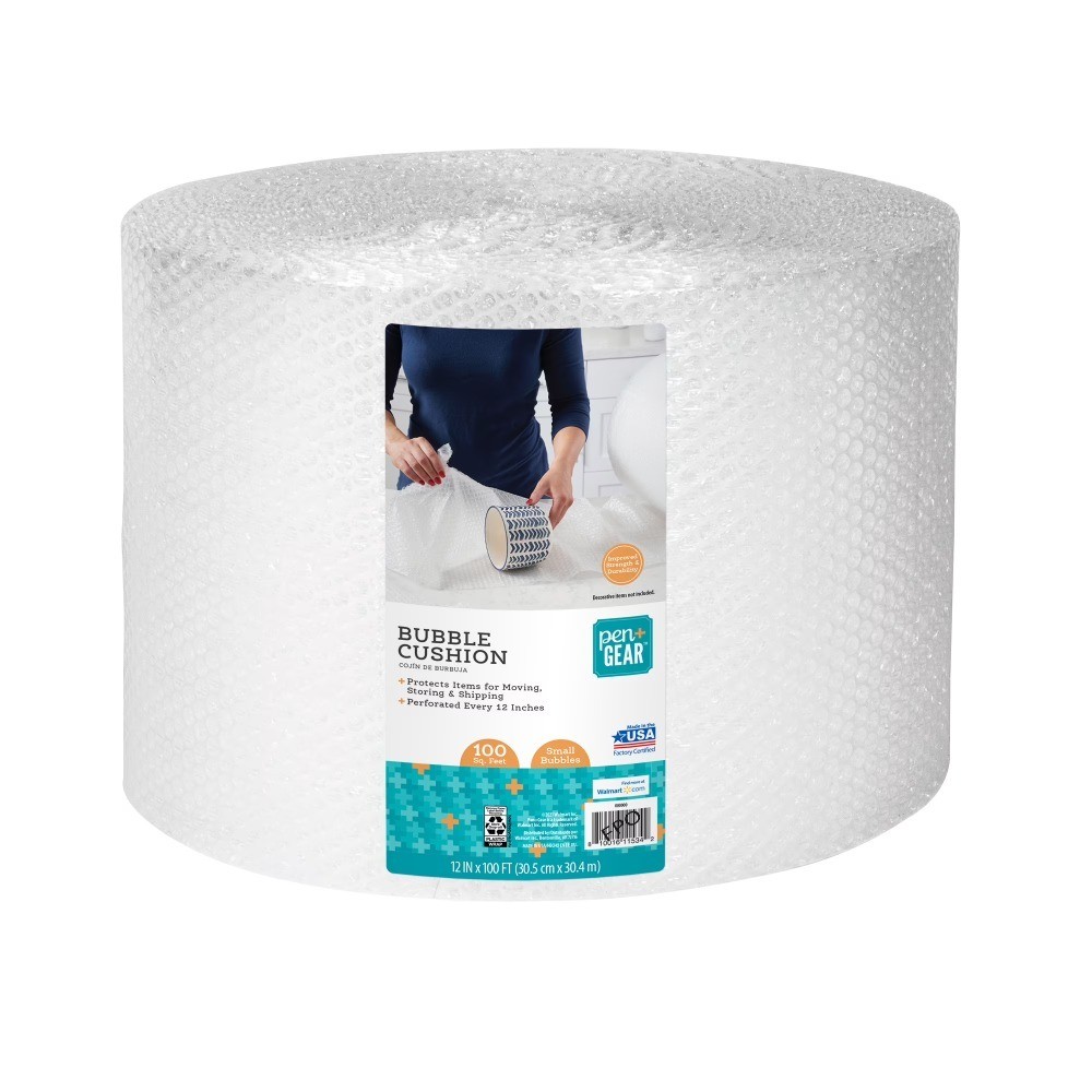 Large 12″ x 100′ Roll with 3/16 Inch Small Bubbles for Packaging