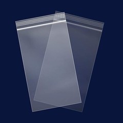 100PCS Clear Zip Seal Plastic Bags Jewelry Zipper Top Lock Reclosable Baggies